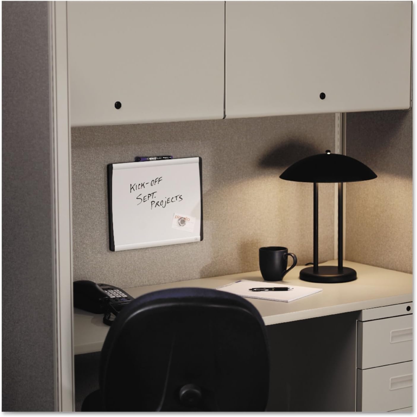 image:imageQuartet Bulletin Board 30 x 18 Corkboard Cubicle Arc Aluminum Frame ARCB301811W x 14H