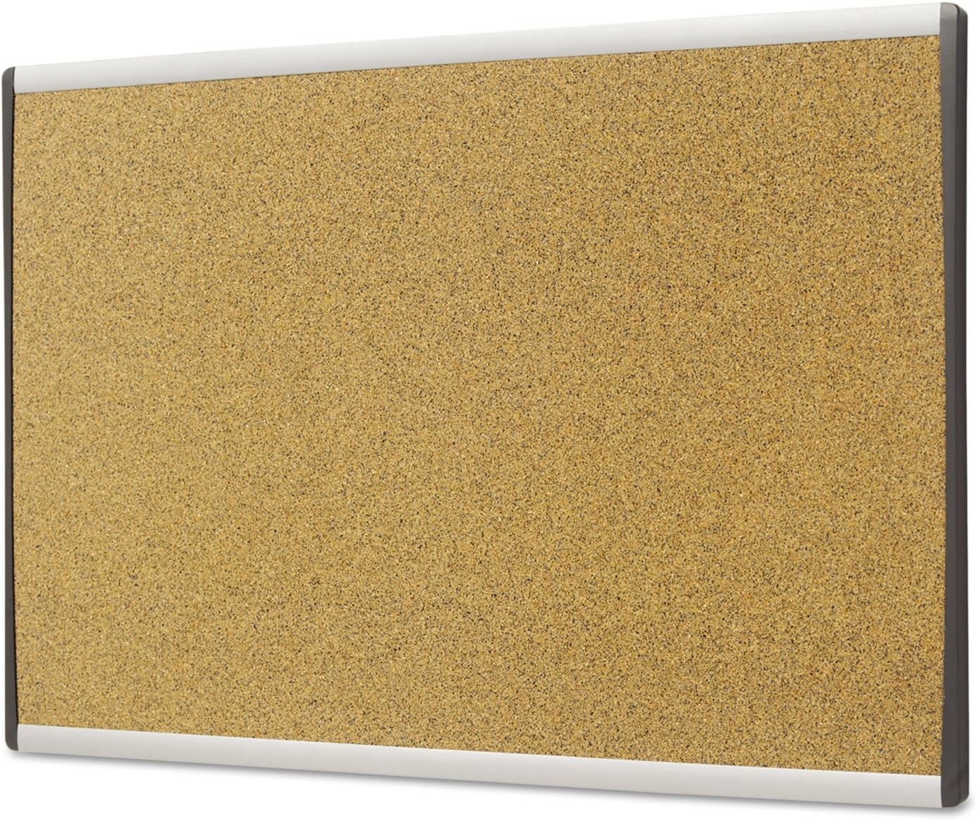 image:imageQuartet Bulletin Board 30 x 18 Corkboard Cubicle Arc Aluminum Frame ARCB301830W x 18H
