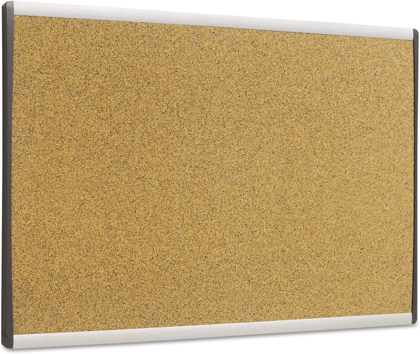 image:imageQuartet Bulletin Board 30 x 18 Corkboard Cubicle Arc Aluminum Frame ARCB301830W x 18H