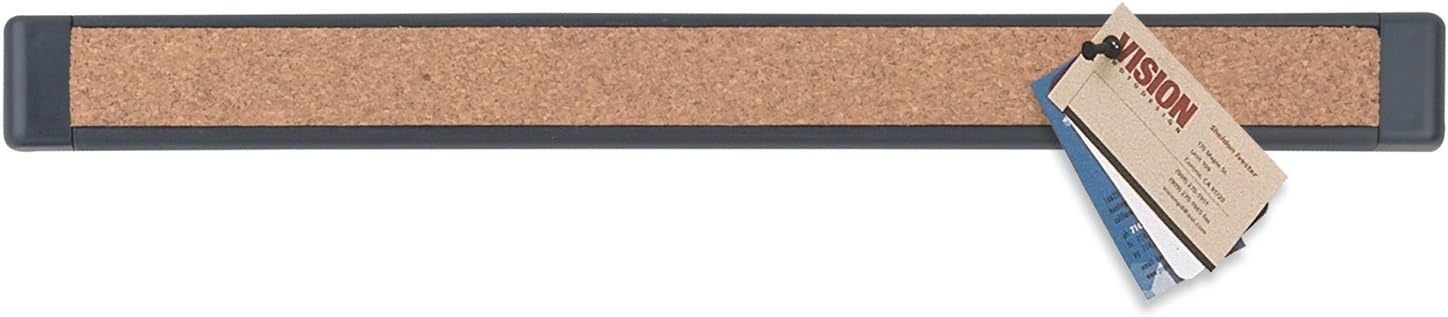 image:imageQuartet Connectible Bulletin Bars 1 Inch x 1 Foot Black Plastic Frame 2 Bars per Pack 24402