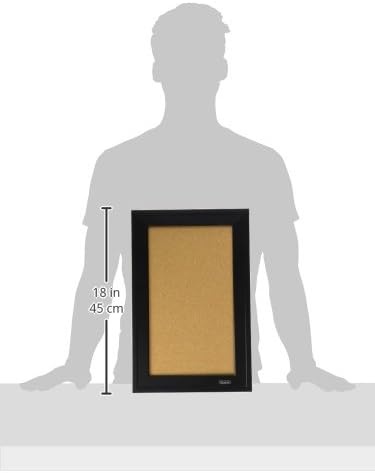 image:imageQuartet Cork Board Bulletin Board 17 x 23 Framed Corkboard Black Frame Decorative Hanging Pin Board Perfect for Office amp Home Decor Home School Message Board or Vision Board 7928111 x 17 Pack of 4
