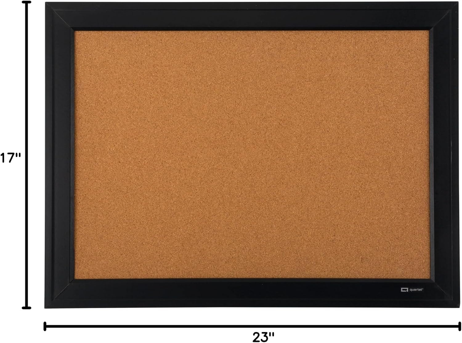 image:imageQuartet Cork Board Bulletin Board 17 x 23 Framed Corkboard Black Frame Decorative Hanging Pin Board Perfect for Office amp Home Decor Home School Message Board or Vision Board 7928123 x 17