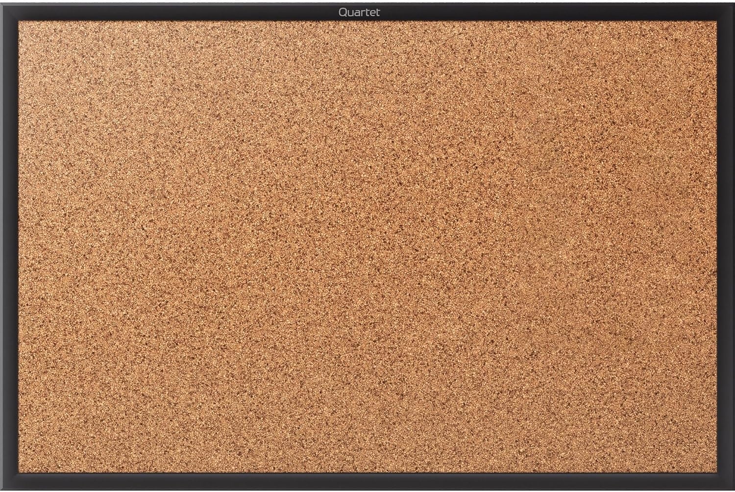 image:imageQuartet Cork Bulletin Board 24W x 18H Pin Board Black Aluminum Frame 2301BBlack