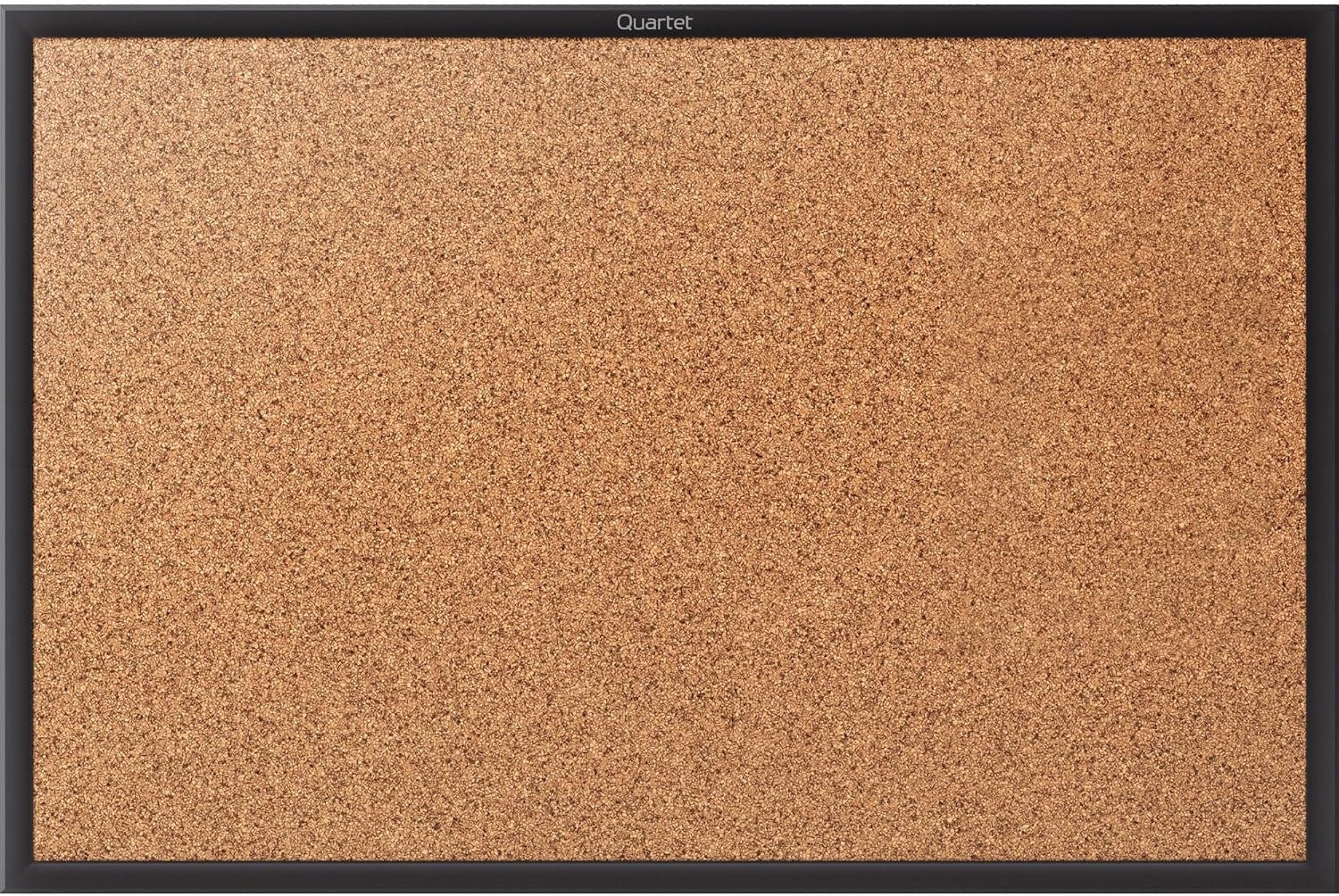 image:imageQuartet Cork Bulletin Board 24W x 18H Pin Board Black Aluminum Frame 2301BBlack