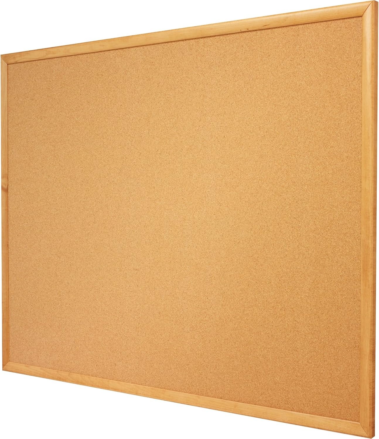 image:imageQuartet Cork Bulletin Board 24W x 18H Pin Board Black Aluminum Frame 2301BOak