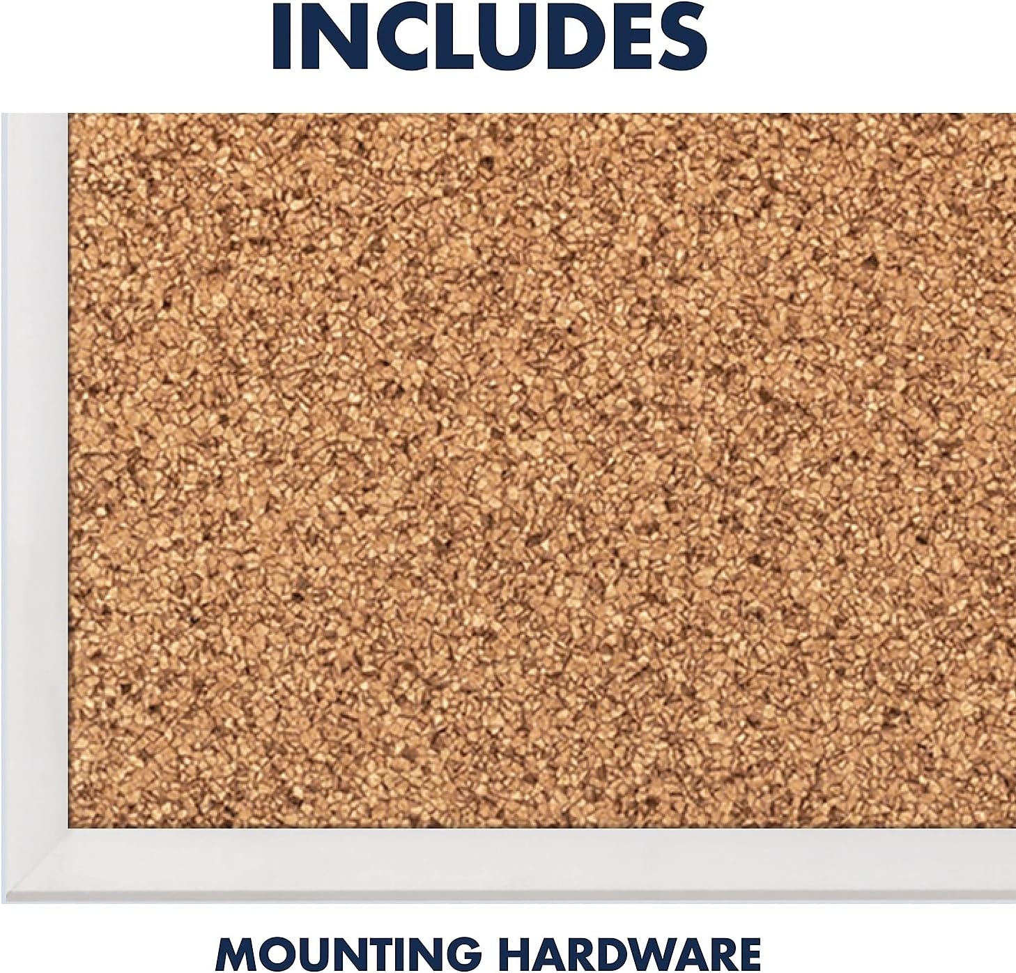 image:imageQuartet Cork Bulletin Board 24W x 18H Pin Board Black Aluminum Frame 2301BSilver