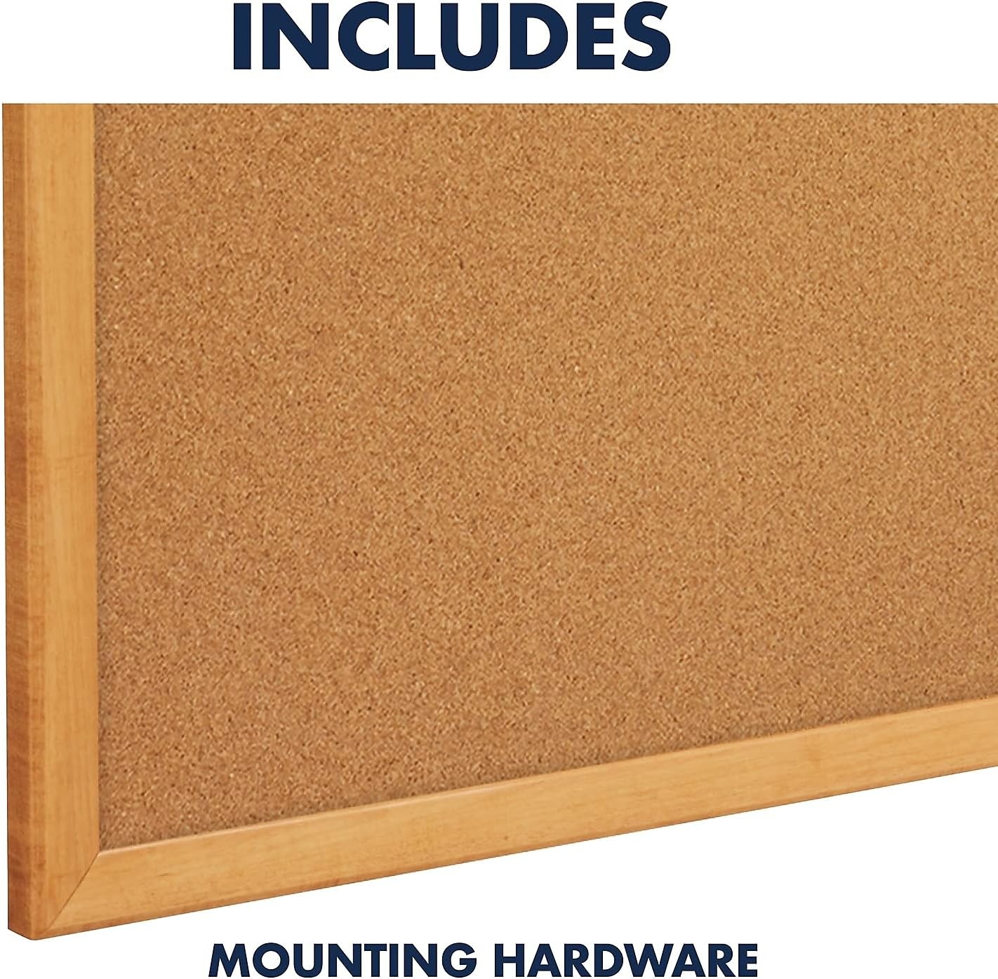image:imageQuartet Cork Bulletin Board 96W x 48H Pin Board Oak Finish Frame 308