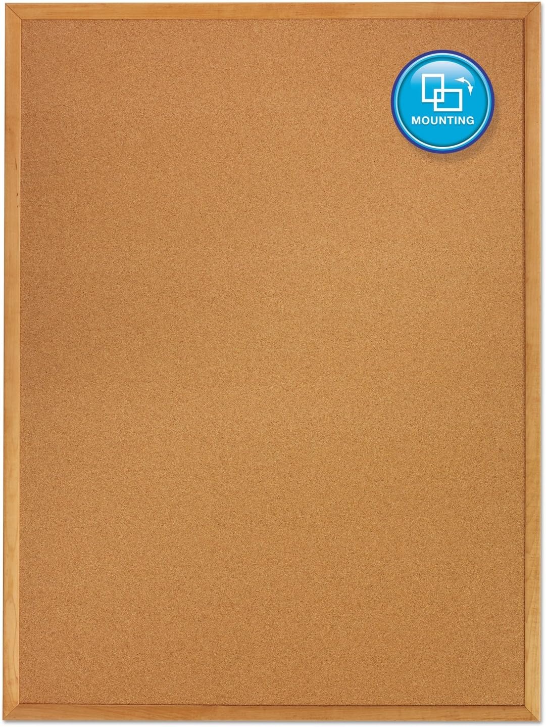 image:imageQuartet Cork Bulletin Board 96W x 48H Pin Board Oak Finish Frame 308