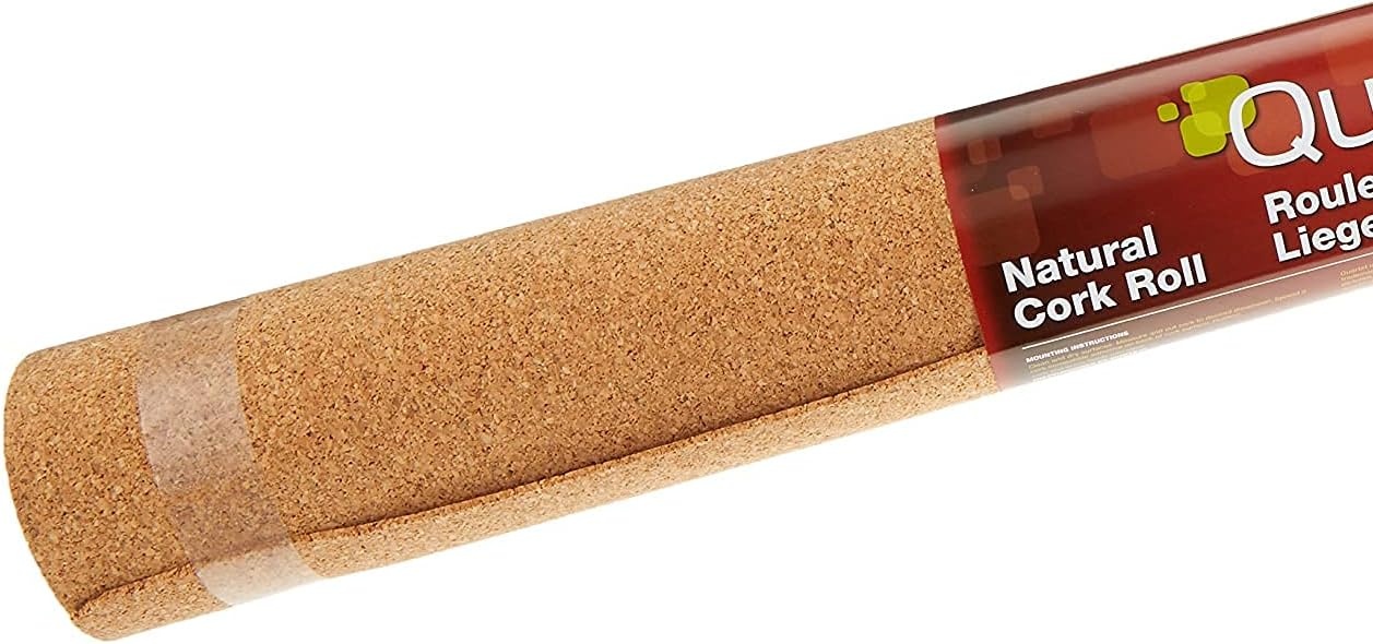 image:imageQuartet Cork Rolls Strips 24 x 48 inches Corkboard Bulletin Board Natural 1 Roll 10324 x 48