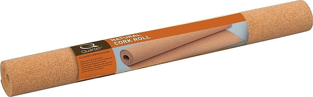 image:imageQuartet Cork Rolls Strips 24 x 48 inches Corkboard Bulletin Board Natural 1 Roll 10348 x 24