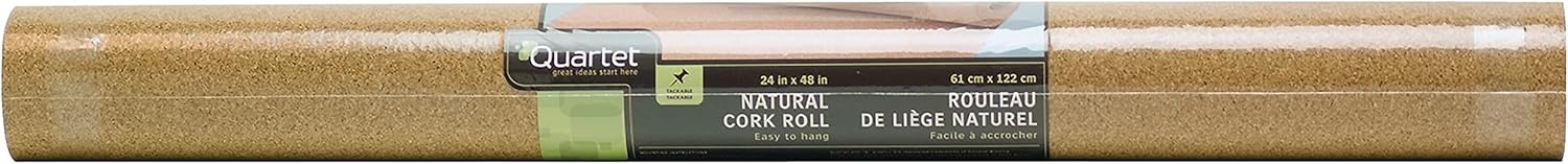 image:imageQuartet Cork Rolls Strips 24 x 48 inches Corkboard Bulletin Board Natural 1 Roll 10348 x 24