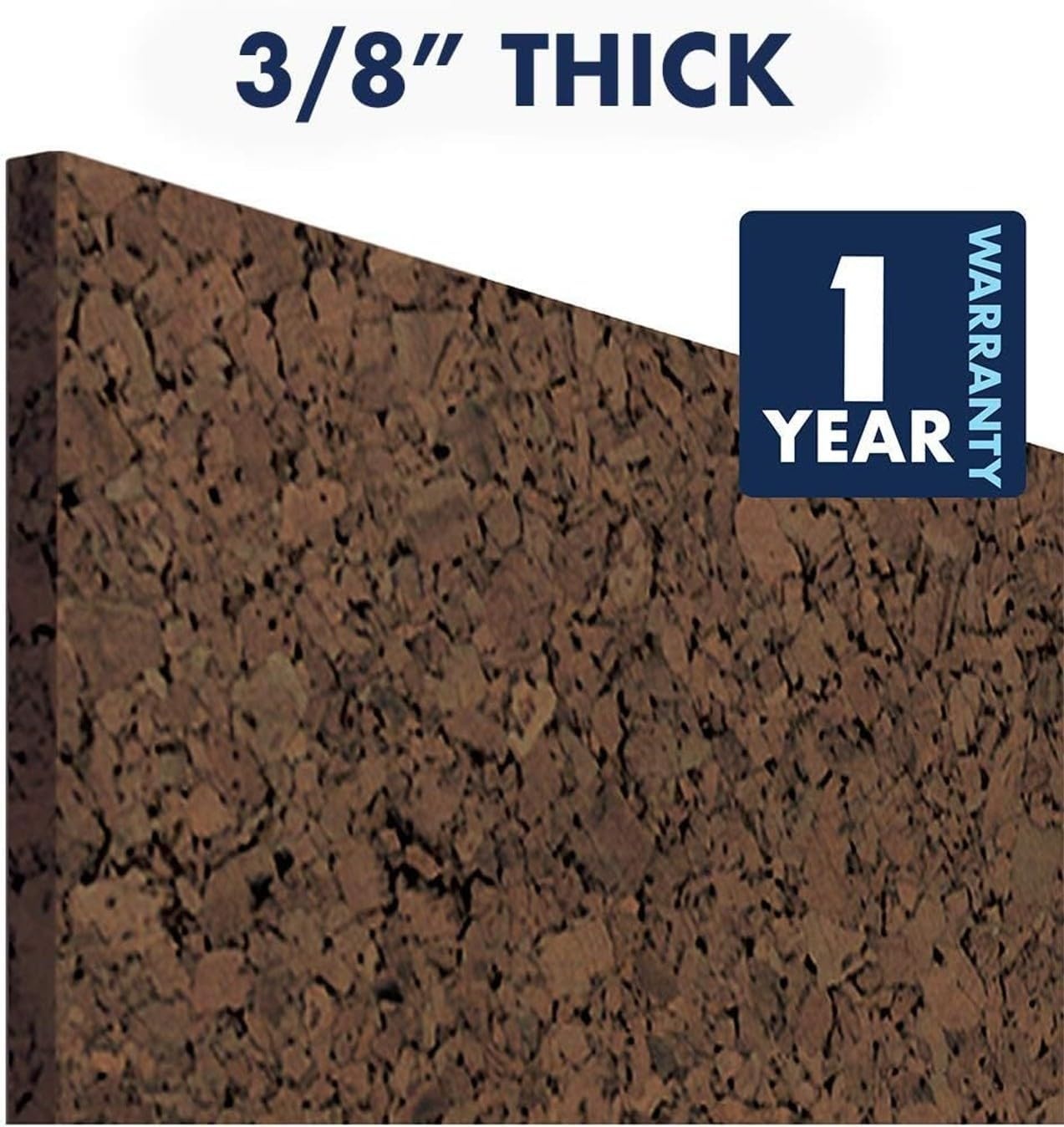 image:imageQuartet Cork Tiles Bulletin Board Cork Panels 12 x 12 x 316 Natural 4 Pack 102Dark