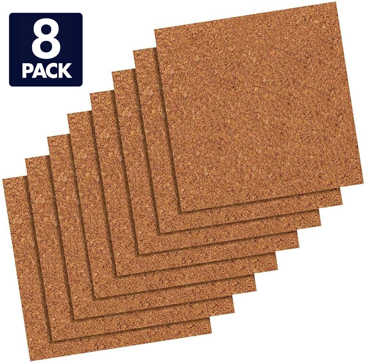 image:imageQuartet Cork Tiles Bulletin Board Cork Panels 12 x 12 x 316 Natural 8 Pack 108