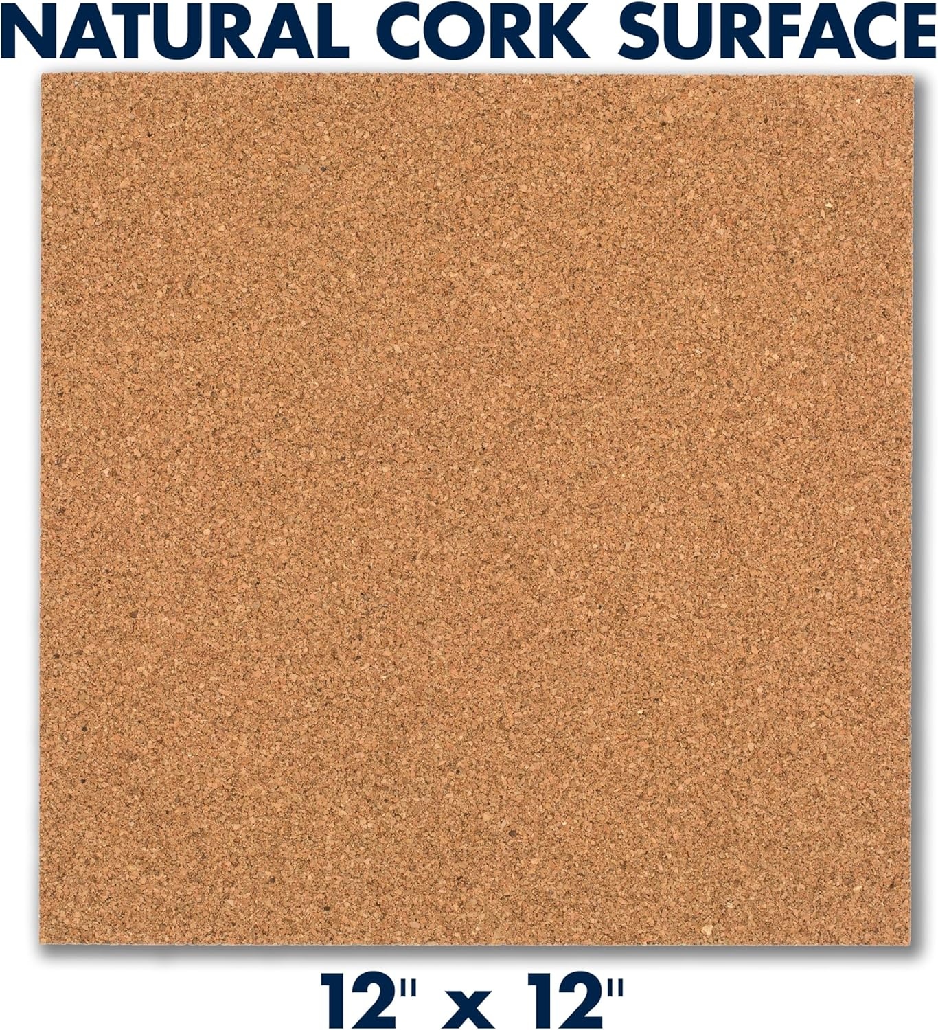image:imageQuartet Cork Tiles Bulletin Board Cork Panels 12 x 12 x 316 Natural 8 Pack 108