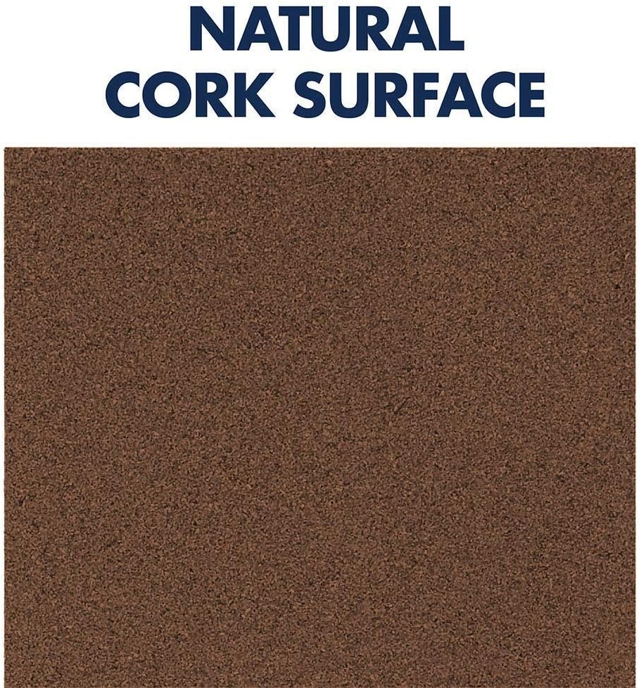 image:imageQuartet Cork Tiles Bulletin Board Cork Panels 12 x 12 x 38 Dark Brown 4 Pack 15050Q12 x 12