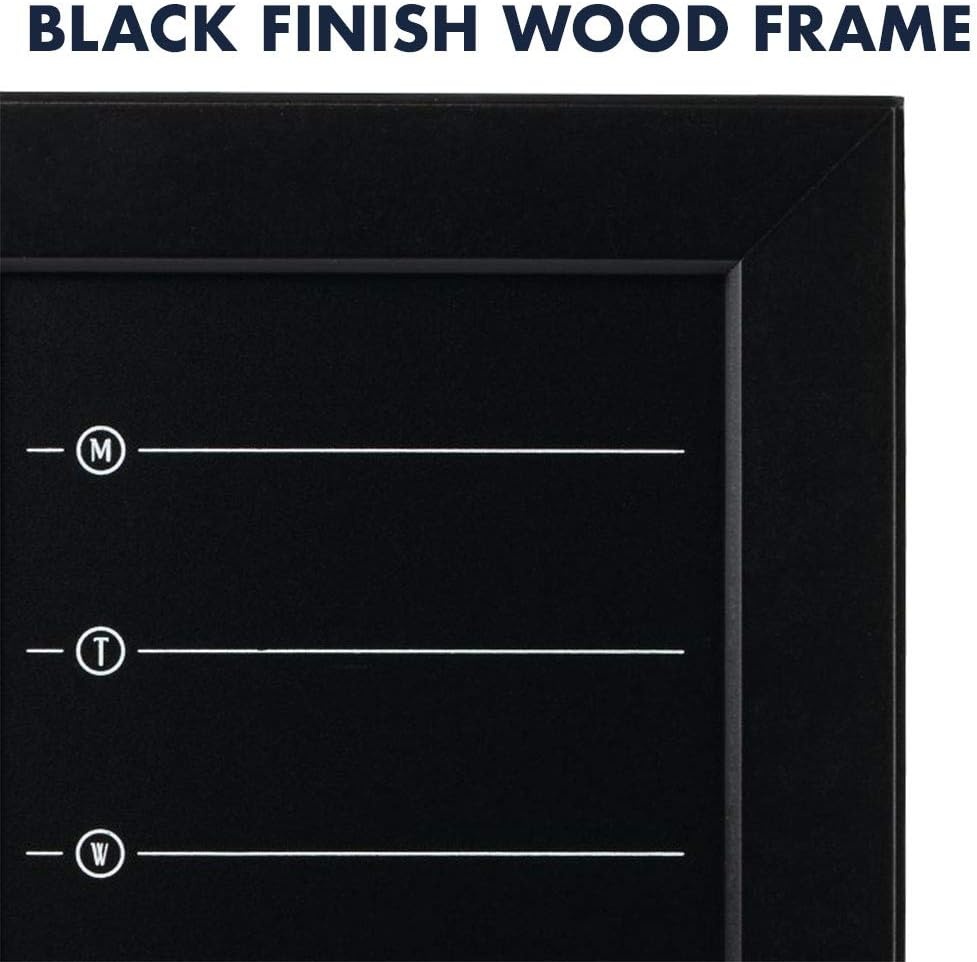 image:imageQuartet Corkboard Framed Bulletin Board 14 x 14 inches Cork Board Home Organization Black Frame 50722Calendar Chalkboard