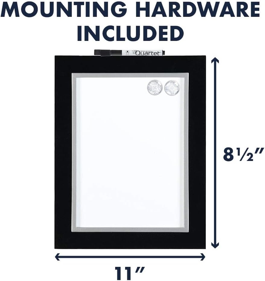 image:imageQuartet Corkboard Framed Bulletin Board 14 x 14 inches Cork Board Home Organization Black Frame 50722Dry Erase Board