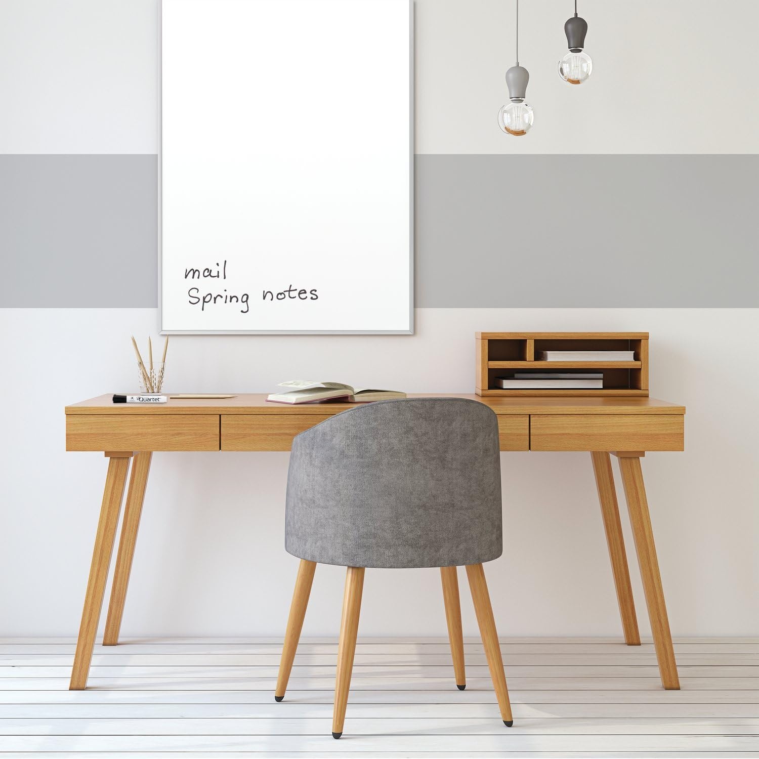 image:imageQuartet Dry Erase Board Melamine Board 17 x 23 Silver Aluminum Frame 75112B