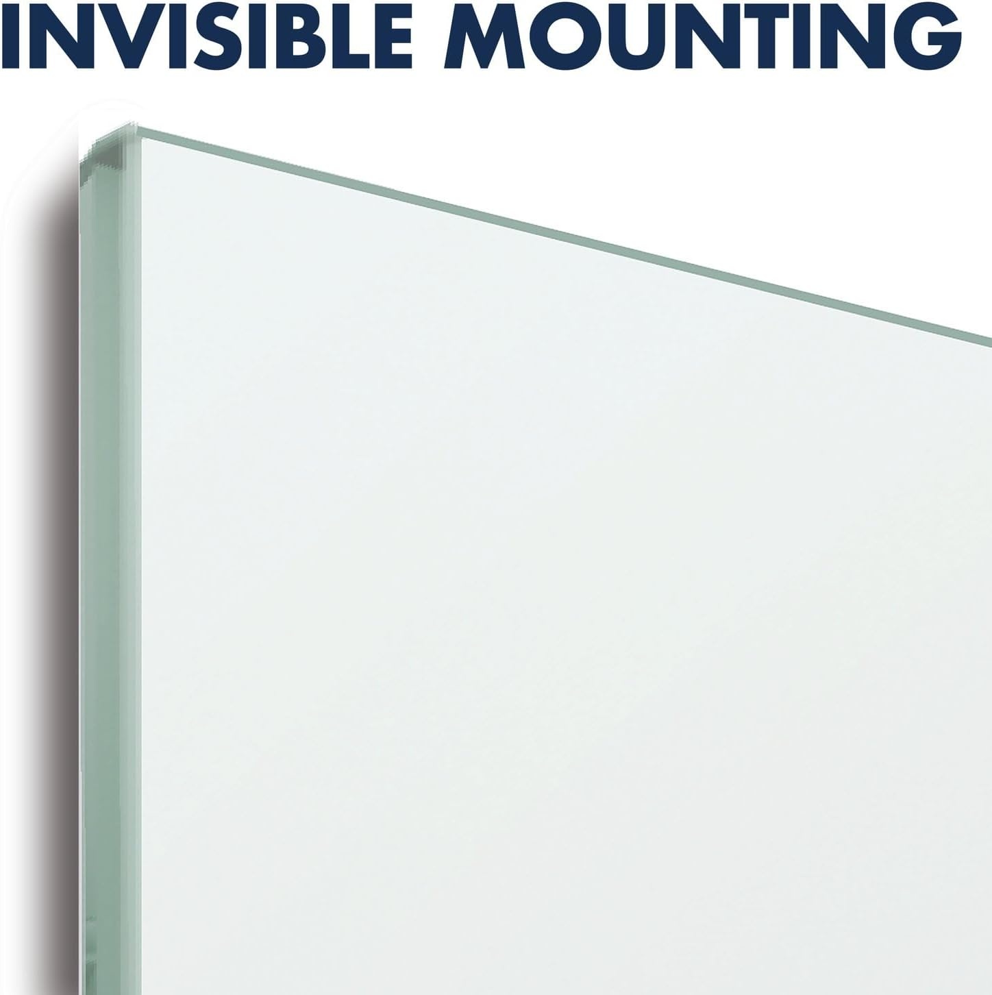 image:imageQuartet Dry Erase Board 50 x 28 Glass Magnetic Whiteboard Wide Format Horizontal White Board InvisaMount White G5028IMW39W x 22H