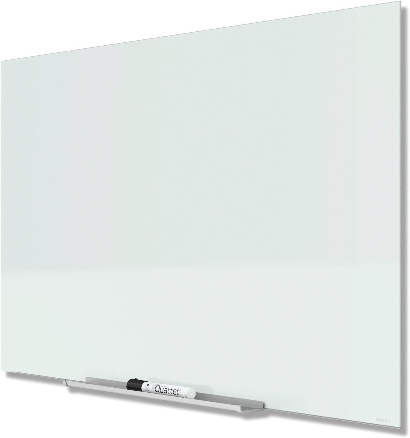 image:imageQuartet Dry Erase Board 50 x 28 Glass Magnetic Whiteboard Wide Format Horizontal White Board InvisaMount White G5028IMW85W x 48H