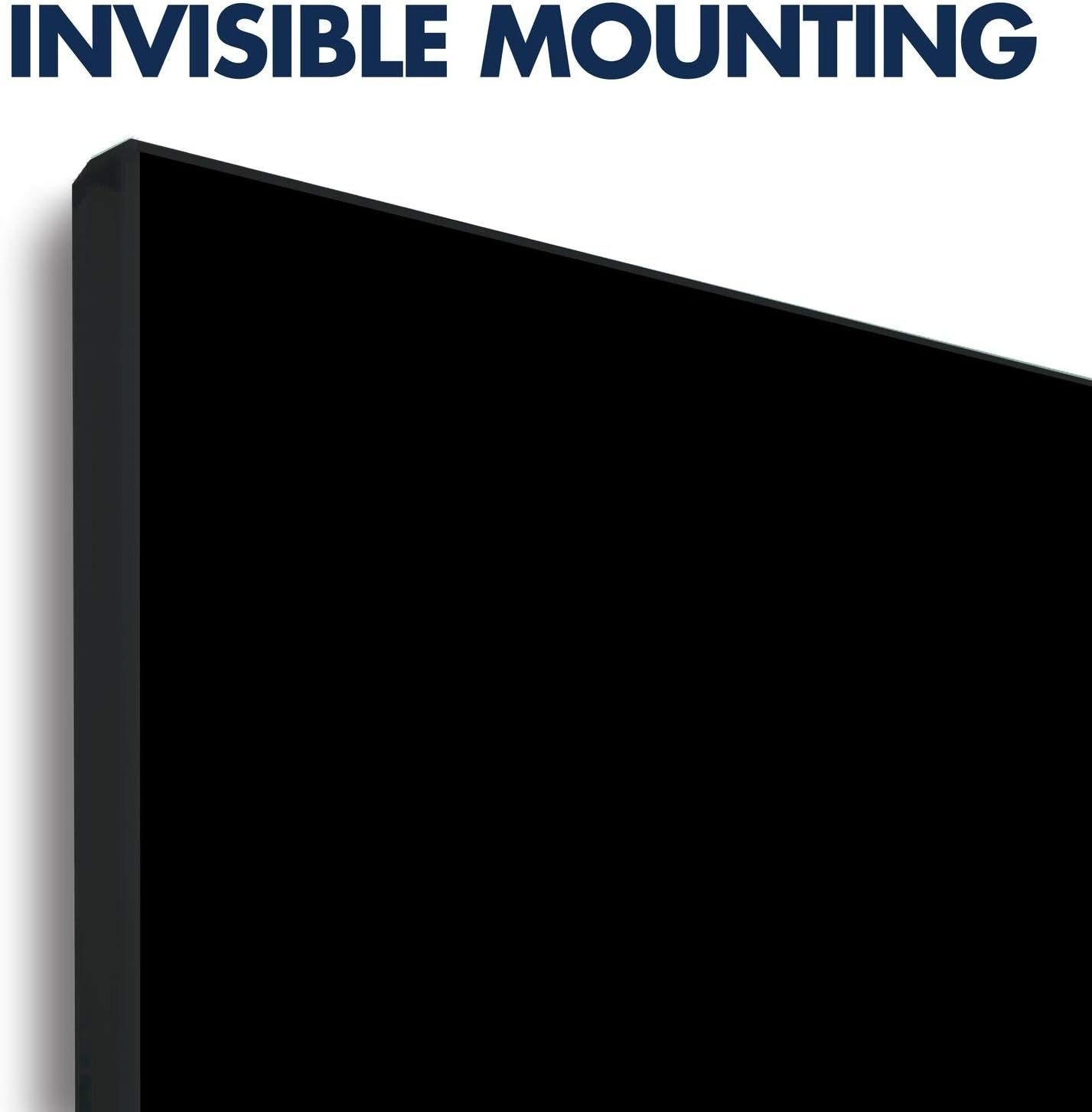 image:imageQuartet Dry Erase Board 85 x 48 Glass Magnetic Whiteboard Wide Format Horizontal Board InvisaMount Black G8548IMBBlack