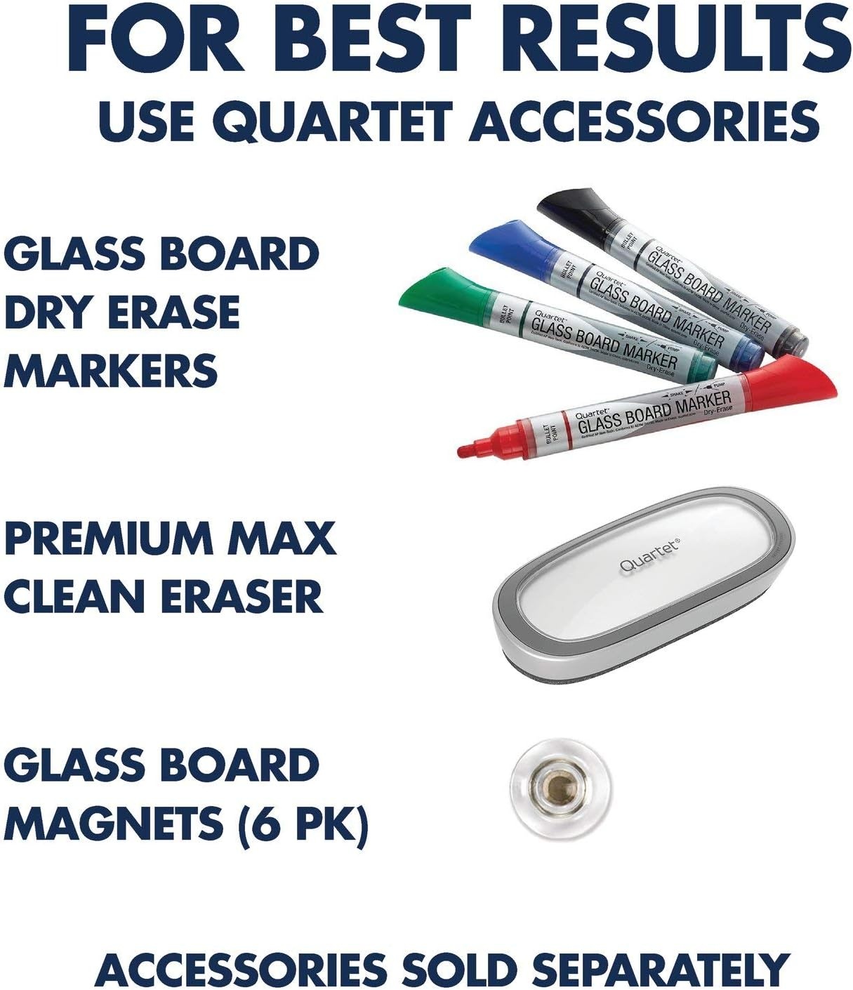 image:imageQuartet Dry Erase Board Magnetic Whiteboard 36 x 24 Glass Board for Wall Infinity Brilliance White G23624W36W x 24H