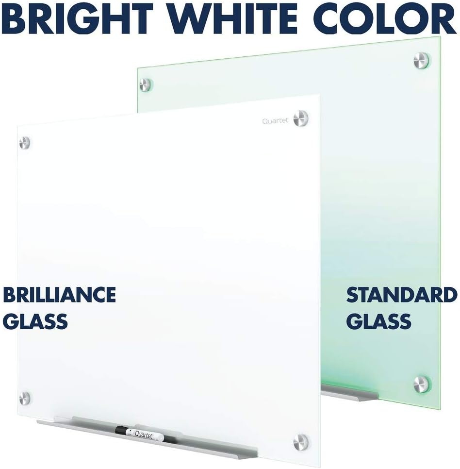 image:imageQuartet Dry Erase Board Magnetic Whiteboard 36 x 24 Glass Board for Wall Infinity Brilliance White G23624W48 x 36