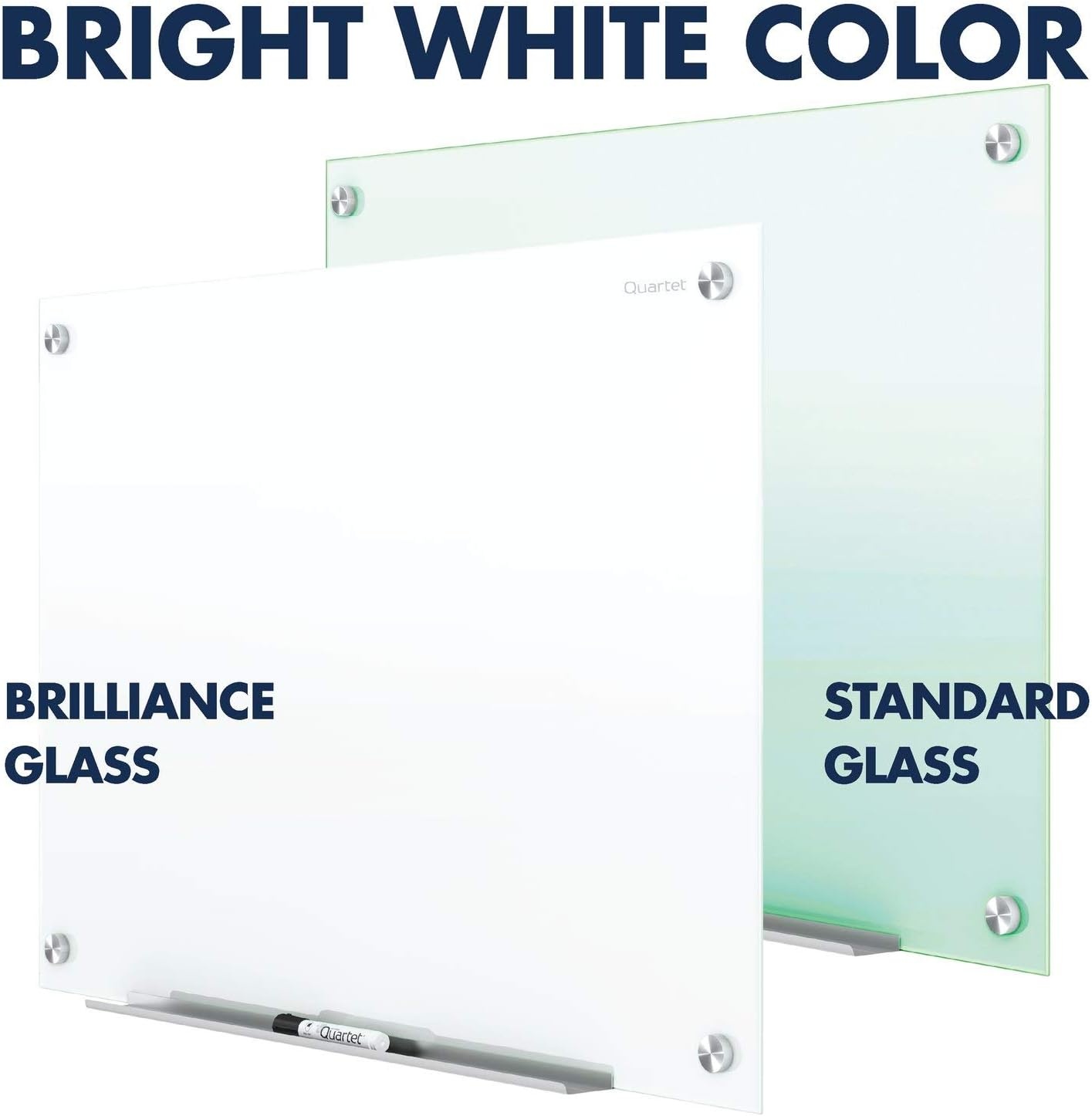 image:imageQuartet Dry Erase Board Magnetic Whiteboard 36 x 24 Glass Board for Wall Infinity Brilliance White G23624W72 x 48