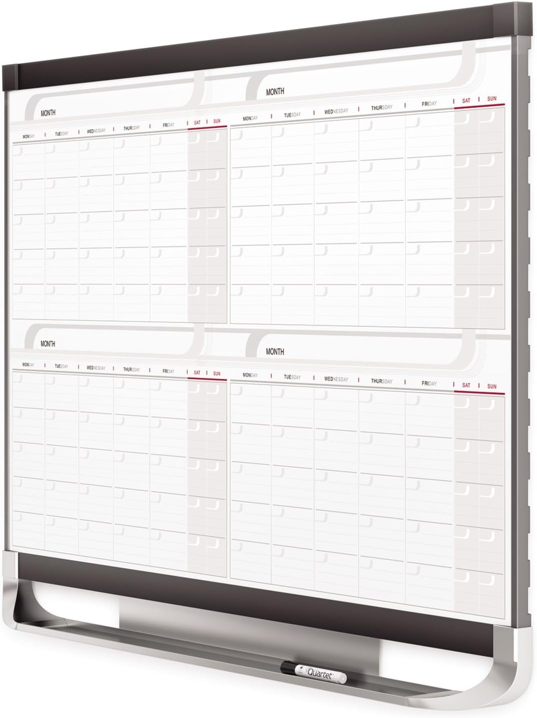 image:imageQuartet Dry Erase Calendar Board Magnetic Whiteboard Planner 3 x 2 4 Months Total Erase Surface Prestige 2 4MCP23P2