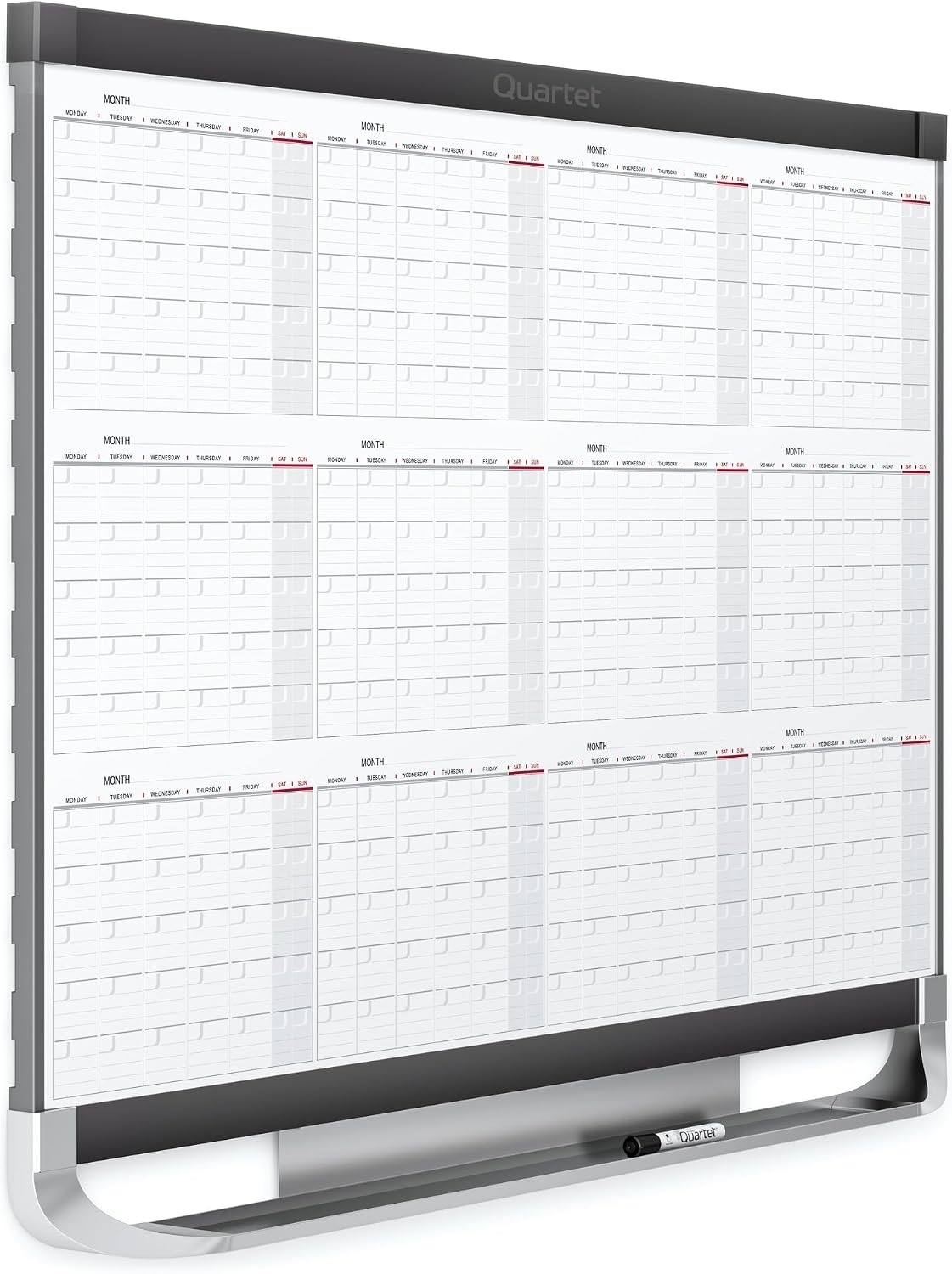 image:imageQuartet Dry Erase Calendar Board Planner Magnetic Whiteboard 3 x 2 Total Erase Surface Prestige 2 12MCP23P2