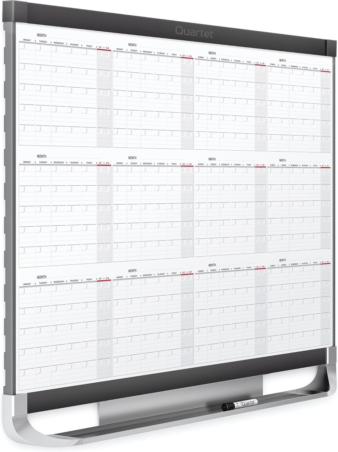 image:imageQuartet Dry Erase Calendar Board Planner Magnetic Whiteboard 3 x 2 Total Erase Surface Prestige 2 12MCP23P2