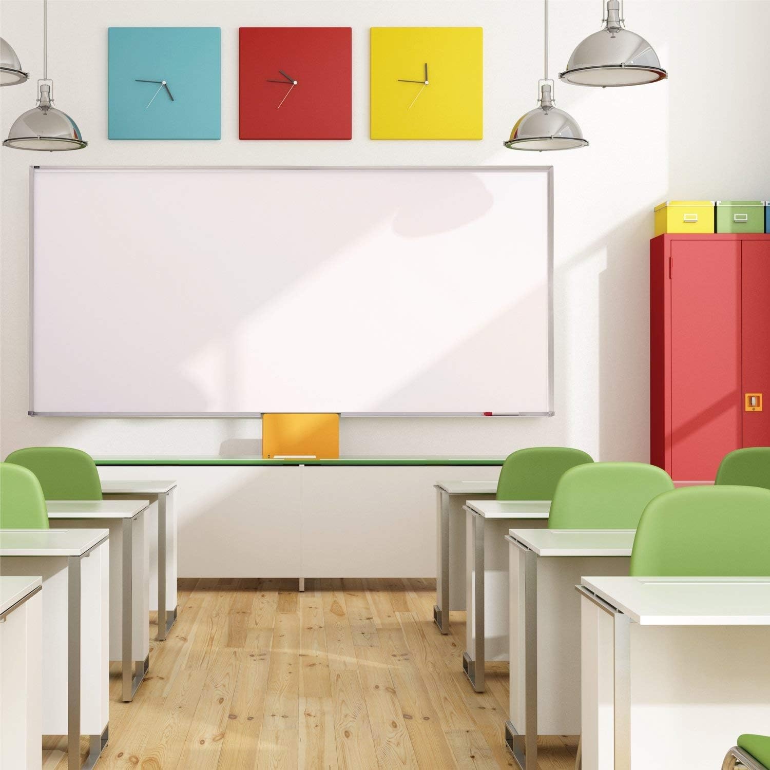image:imageQuartet Dry Erase Magnetic White Board 48W x 36H Porcelain Whiteboard Silver Aluminum Frame PPA30448W x 36H