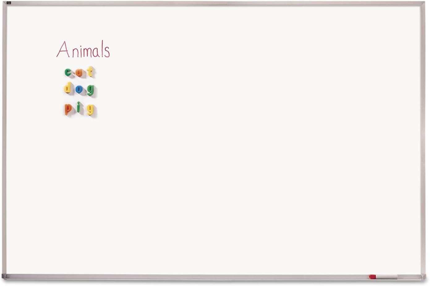 image:imageQuartet Dry Erase Magnetic White Board 48W x 36H Porcelain Whiteboard Silver Aluminum Frame PPA30496W x 48H
