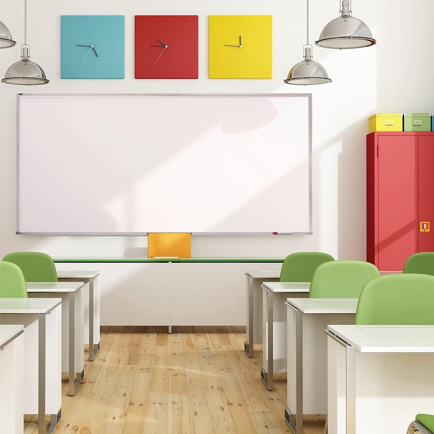 image:imageQuartet Dry Erase Magnetic White Board 48W x 36H Porcelain Whiteboard Silver Aluminum Frame PPA30496W x 48H