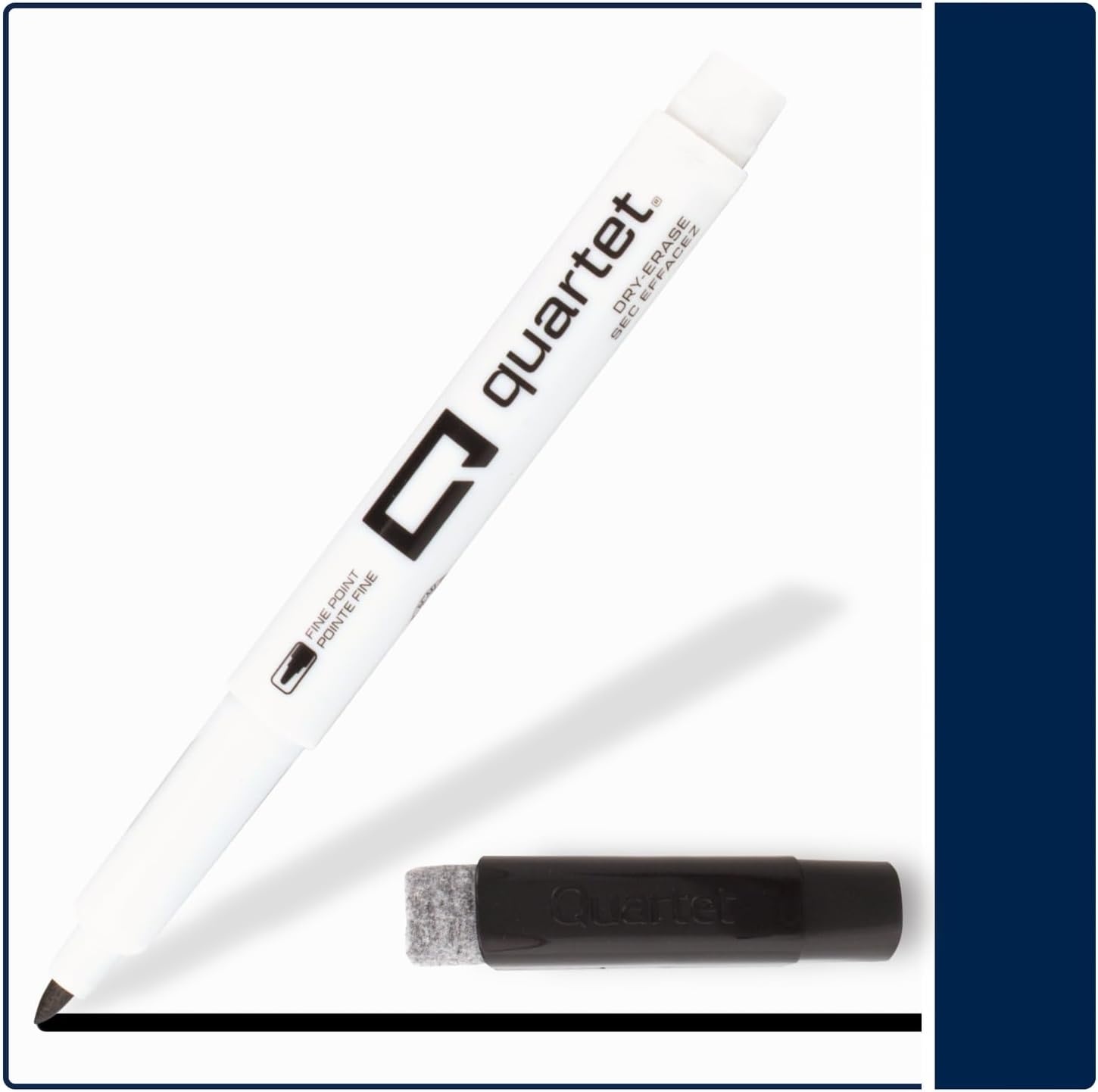 image:imageQuartet Dry Erase Markers Fine Tip White Board Dry Erase Markers with DryGuard Ink Protection Office Essentials Black 36 Pack Q120Z01RBlack