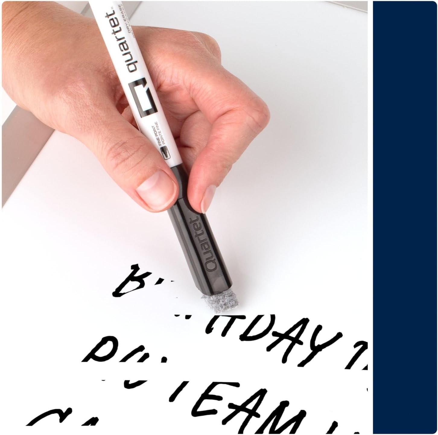 image:imageQuartet Dry Erase Markers Fine Tip White Board Dry Erase Markers with DryGuard Ink Protection Office Essentials Black 36 Pack Q120Z01RBlack