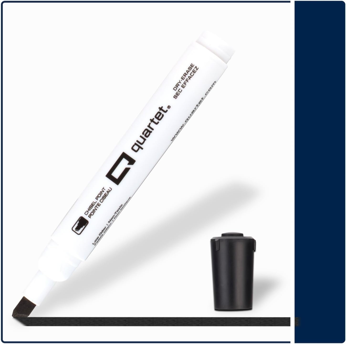 image:imageQuartet Dry Erase Markers Fine Tip White Board Dry Erase Markers with DryGuard Ink Protection Office Essentials Black 36 Pack Q120Z01RBlack
