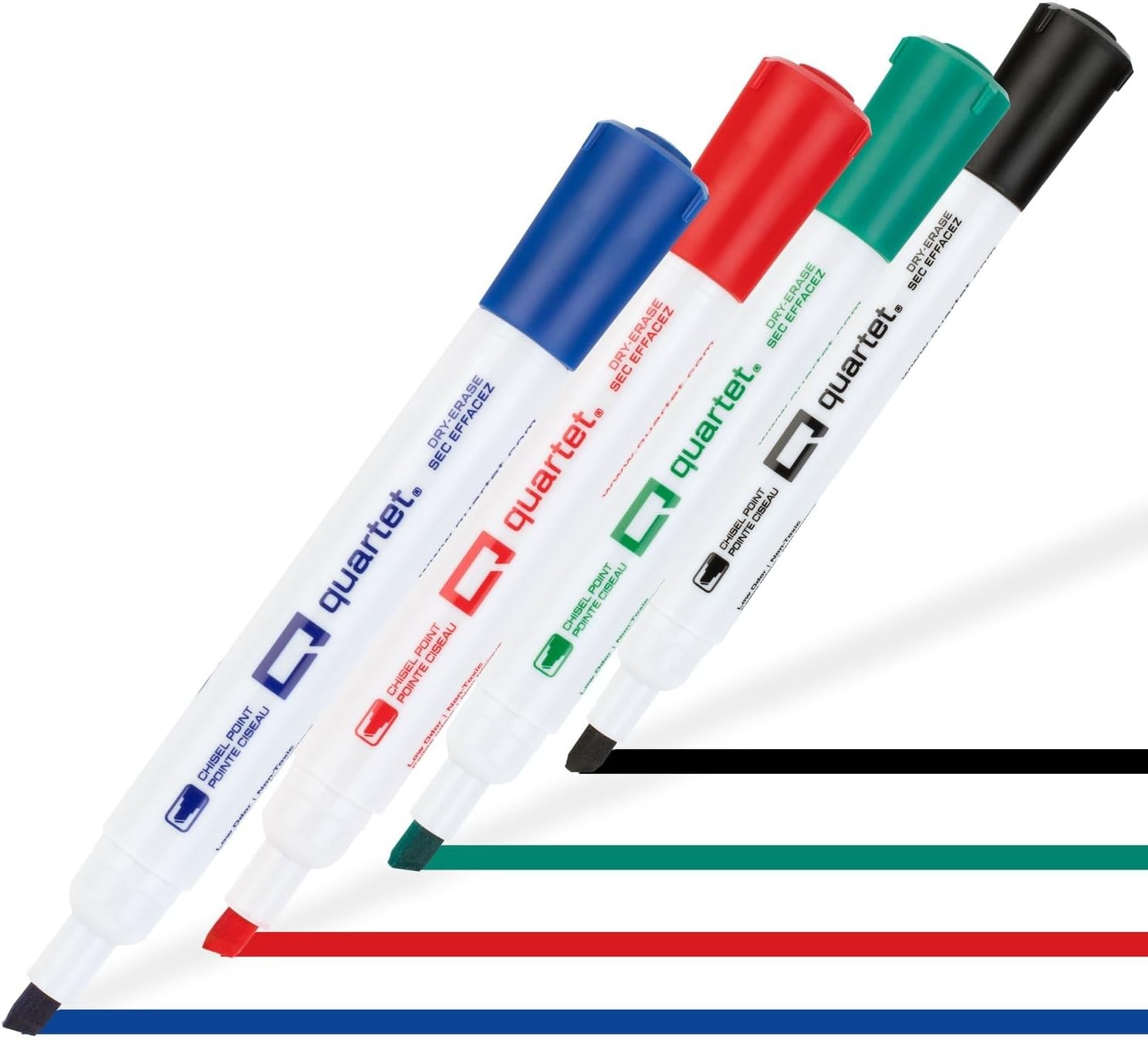 image:imageQuartet Dry Erase Markers Fine Tip White Board Dry Erase Markers with DryGuard Ink Protection Office Essentials Black 36 Pack Q120Z01RMulticolor