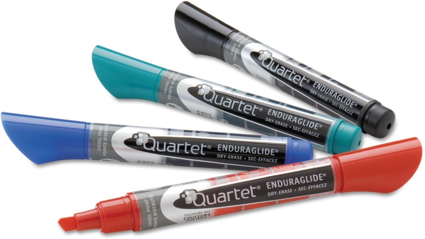 image:imageQuartet Dry Erase Markers Whiteboard Markers Chisel Tip EnduraGlide White Board Dry Erase Pens for Teachers Home School amp Office Supplies Blue 12 Pack 50013MAssorted Classic