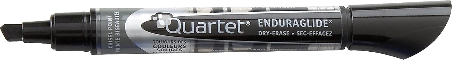 image:imageQuartet Dry Erase Markers Whiteboard Markers Chisel Tip EnduraGlide White Board Dry Erase Pens for Teachers Home School amp Office Supplies Blue 12 Pack 50013MBlack