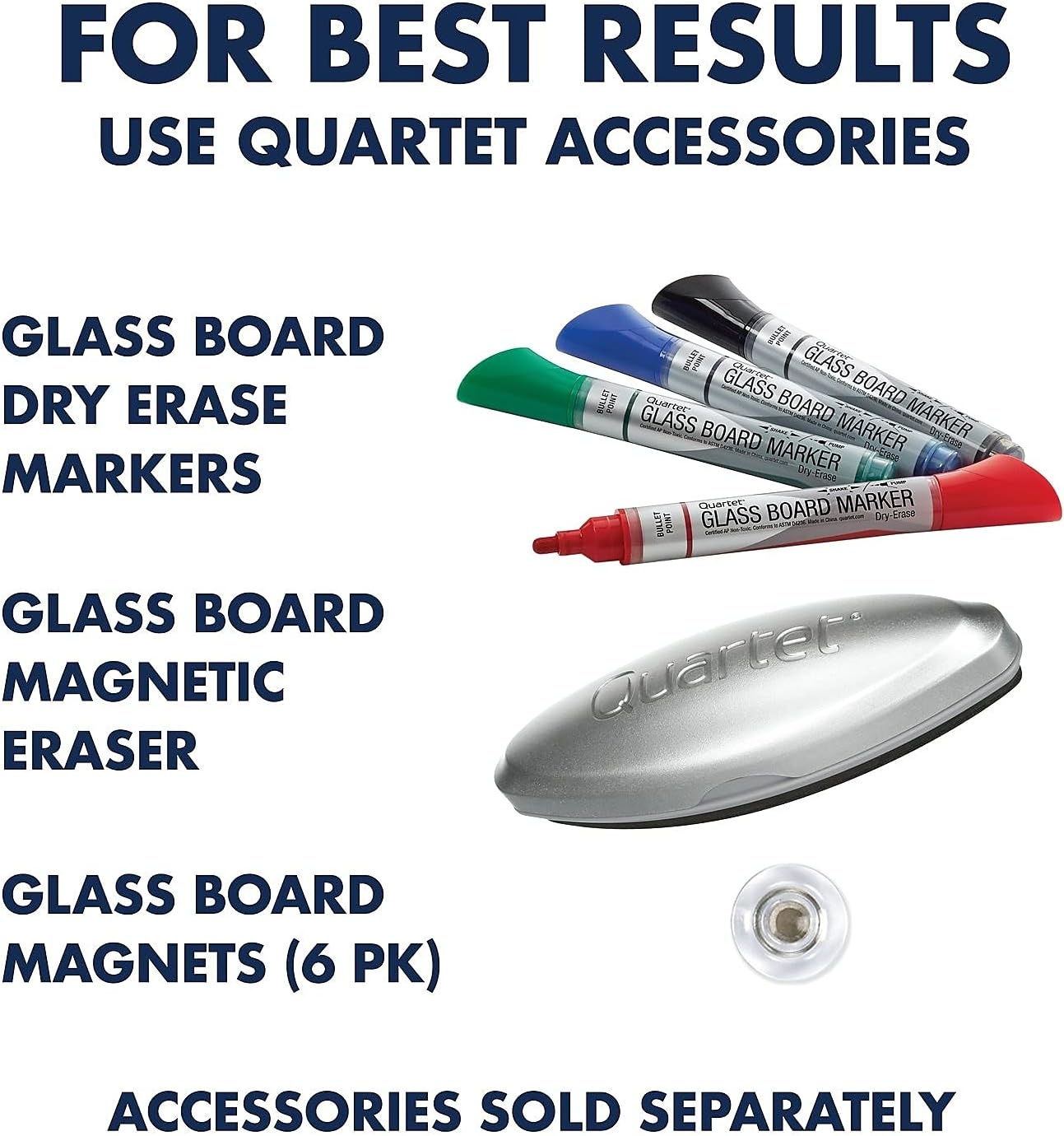 image:imageQuartet Dry Erase White Board 36W x 24H Glass Calendar Magnetic Planning Board White GC2418F36W x 24H