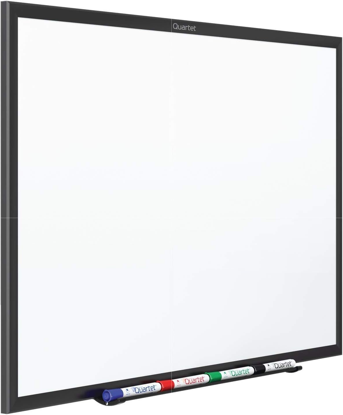 image:imageQuartet Dry Erase White Board 60W x 36H Magnetic Whiteboard NanoClean Silver Aluminum Frame SM535Black