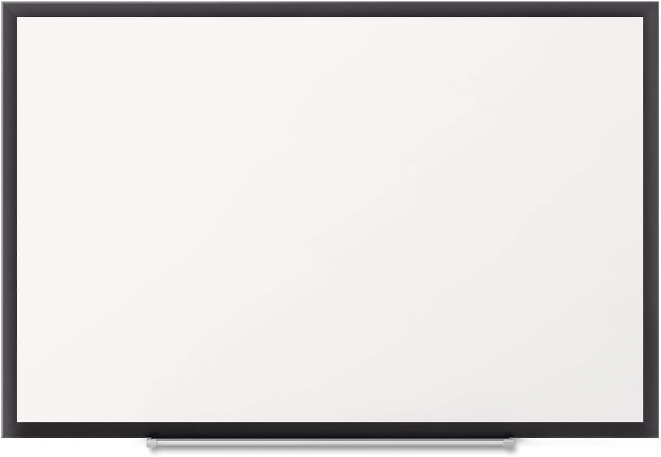 image:imageQuartet Dry Erase White Board 60W x 36H Magnetic Whiteboard NanoClean Silver Aluminum Frame SM535Black