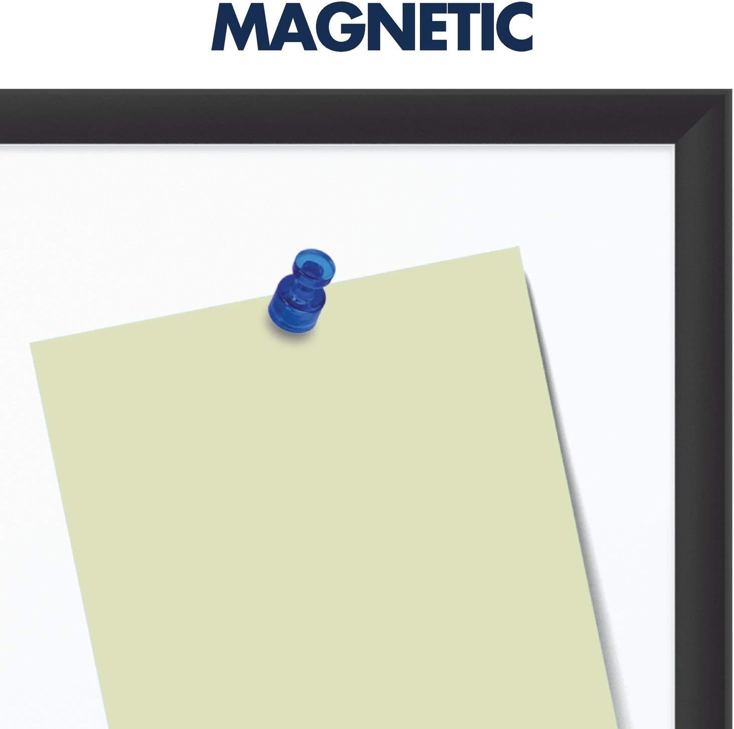 image:imageQuartet Dry Erase White Board 60W x 36H Magnetic Whiteboard NanoClean Silver Aluminum Frame SM535Black