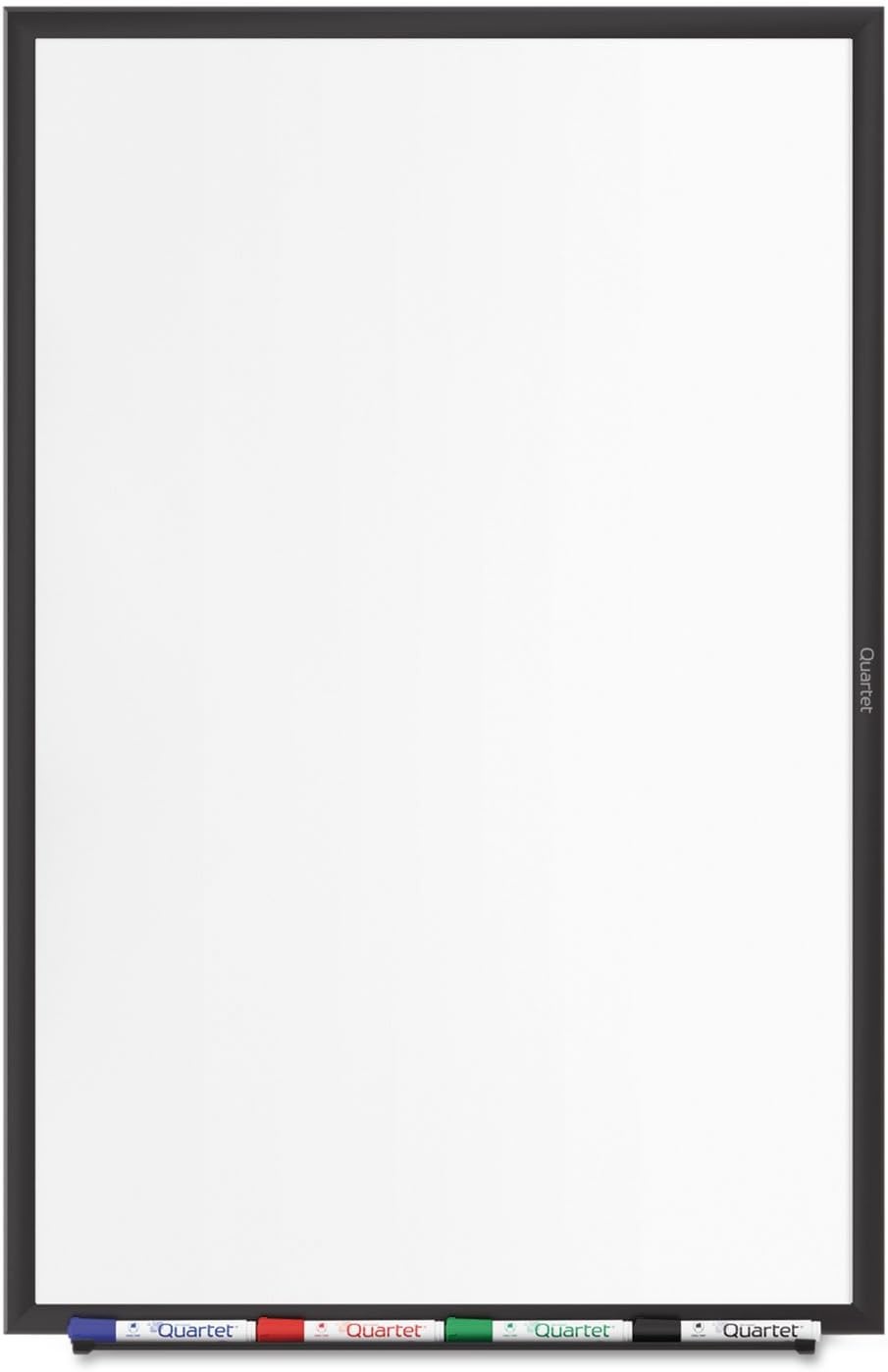 image:imageQuartet Dry Erase White Board 60W x 36H Magnetic Whiteboard NanoClean Silver Aluminum Frame SM535Black