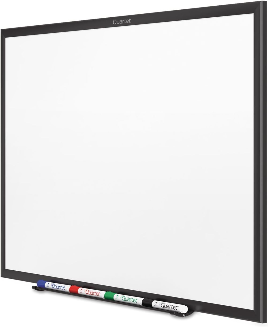 image:imageQuartet Dry Erase White Board 60W x 36H Magnetic Whiteboard NanoClean Silver Aluminum Frame SM535Black