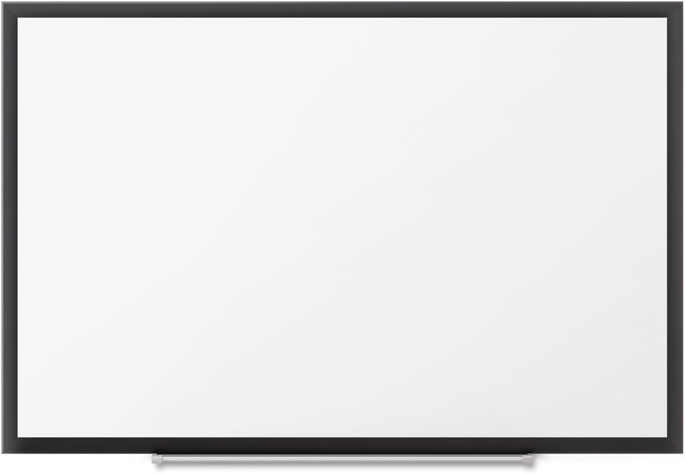 image:imageQuartet Dry Erase White Board 60W x 36H Magnetic Whiteboard NanoClean Silver Aluminum Frame SM535Black