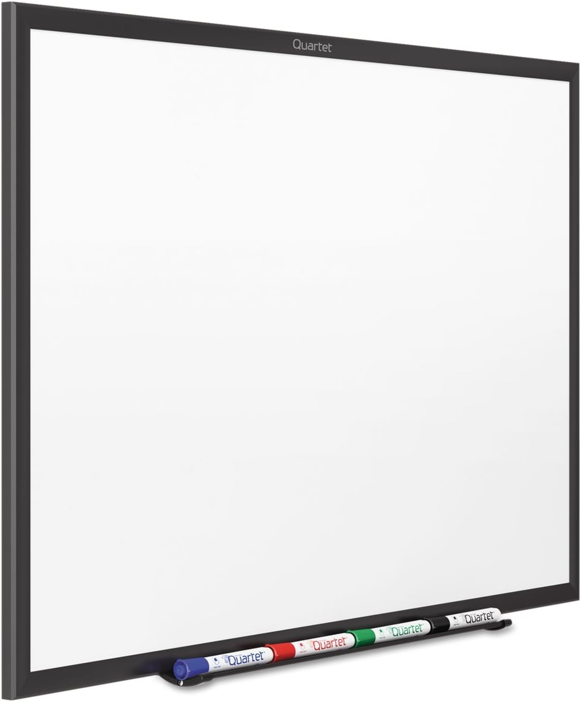 image:imageQuartet Dry Erase White Board 60W x 36H Magnetic Whiteboard NanoClean Silver Aluminum Frame SM535Black