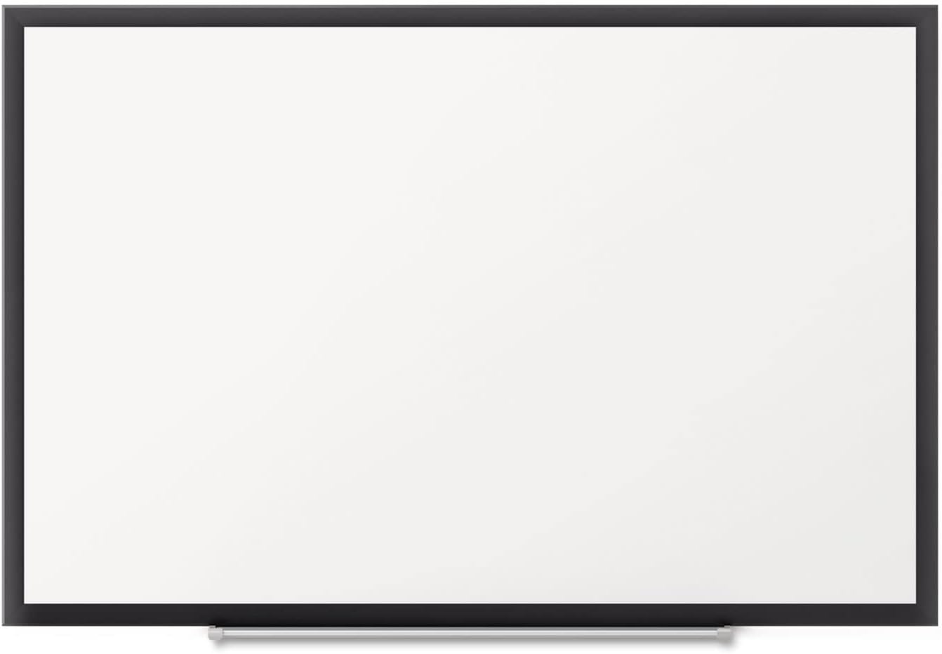 image:imageQuartet Dry Erase White Board 60W x 36H Magnetic Whiteboard NanoClean Silver Aluminum Frame SM535Black