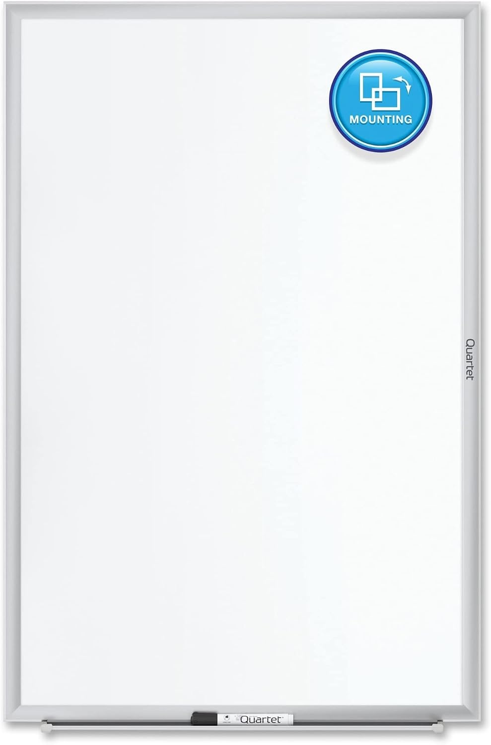 image:imageQuartet Dry Erase White Board 60W x 36H Magnetic Whiteboard NanoClean Silver Aluminum Frame SM535Silver